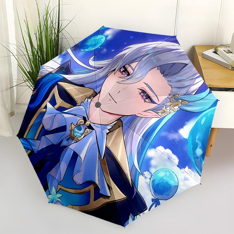 Fantasy Character, Blue Hair Automatic Opening and Closing, 8 rib Structure Portable Umbrella, Suitable for Men and Women in All Seasons Pe
Fantasy Character, Blue Hair Automatic Opening and Closing, 8 rib Structure Portable Umbrella, Suitable for Men and Women in All Seasons Pe
