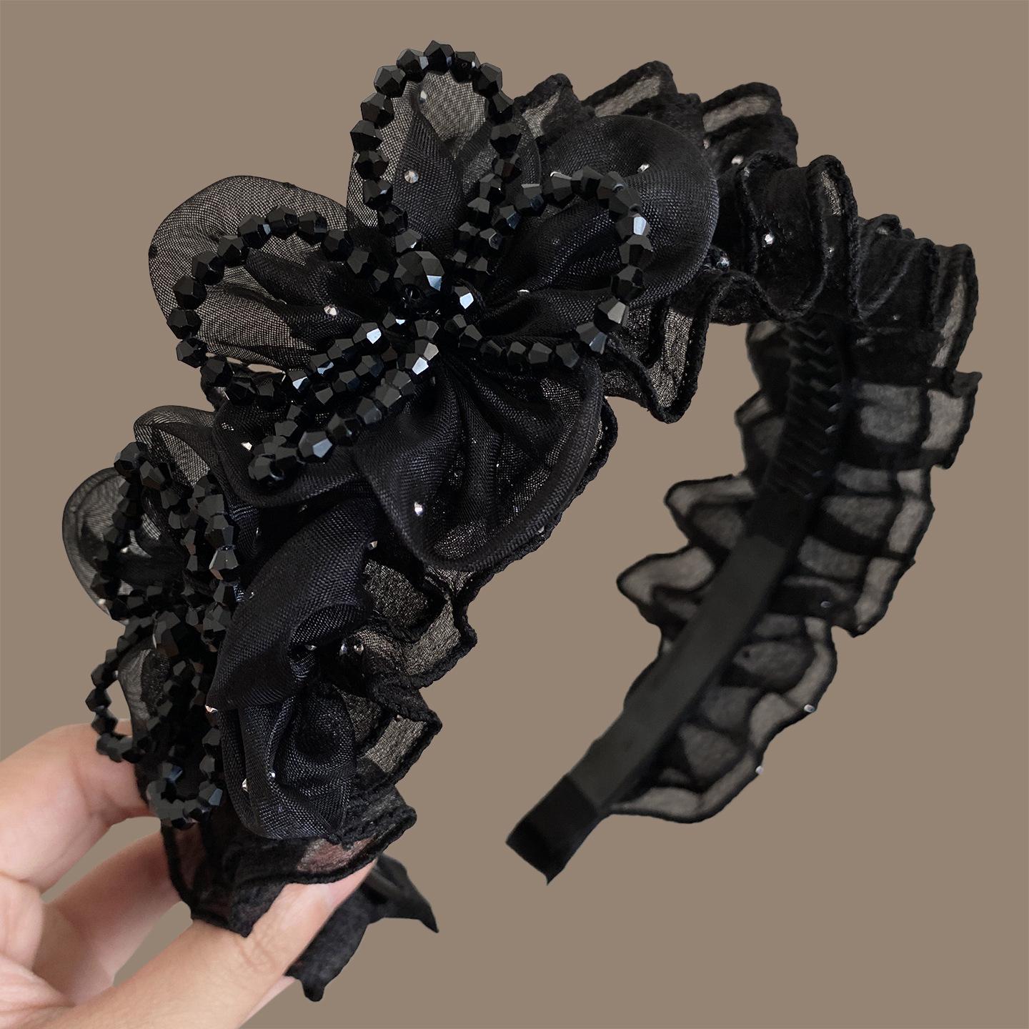 Изысканная headband с кристаллами в виде цветов и деревянным краем для женщин - Новинка 2026 года, Высокий зажим для волос с черепом, Широкий зажим для прикрытия линии роста волос
Изысканная headband с кристаллами в виде цветов и деревянным краем для женщин - Новинка 2026 года, Высокий зажим для волос с черепом, Широкий зажим для прикрытия линии роста волос