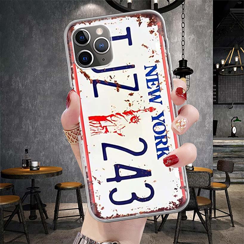 License New York Plate Number Soft Phone Case For IPhone 11 17 Air 16E 16 Pro Max 15 + 14 Plus 13 Mini 12 Apple 7 SE 8 Fundas Co iPhone 16 Pro
License New York Plate Number Soft Phone Case For IPhone 11 17 Air 16E 16 Pro Max 15 + 14 Plus 13 Mini 12 Apple 7 SE 8 Fundas Co iPhone 16 Pro