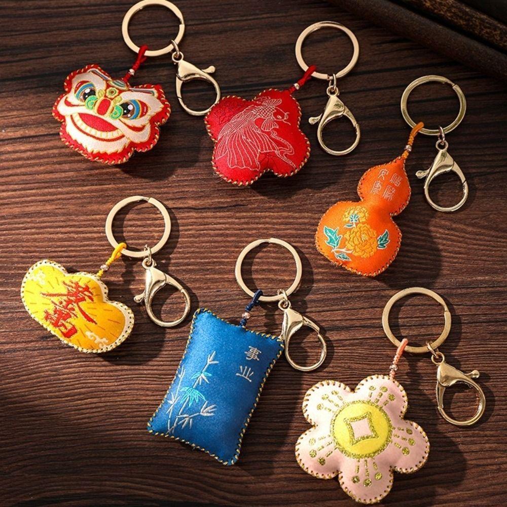Embroidery Sachet Keychain Chinese Style Lucky Bag Pendant Chinese Lion Pendant Bag/key Decor Style D
Embroidery Sachet Keychain Chinese Style Lucky Bag Pendant Chinese Lion Pendant Bag/key Decor Style D