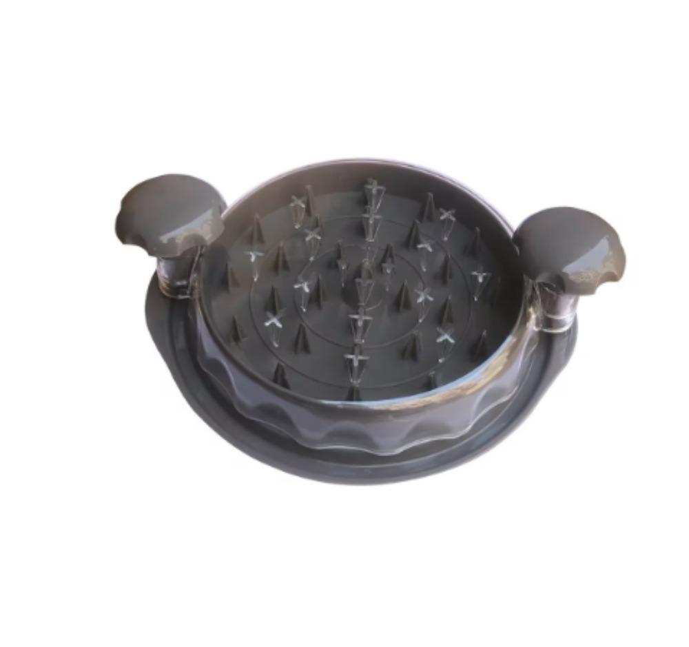 Большая куриная мясорубка с прозрачной крышкой, куриная мясорубка, измельчение, разделение, разрывание и набивка, кухонные принадлежности grey