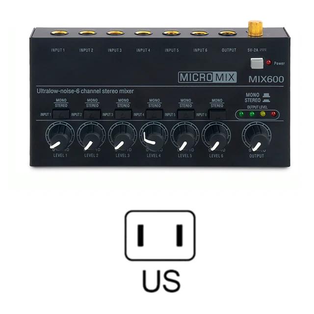 Мини-звуковой микшер, линейные микшеры, малошумный 6-канальный источник питания постоянного тока 5 В, компактный размер, подходящий для домашнего использования в студии, ЕС/США US
Мини-звуковой микшер, линейные микшеры, малошумный 6-канальный источник питания постоянного тока 5 В, компактный размер, подходящий для домашнего использования в студии, ЕС/США US