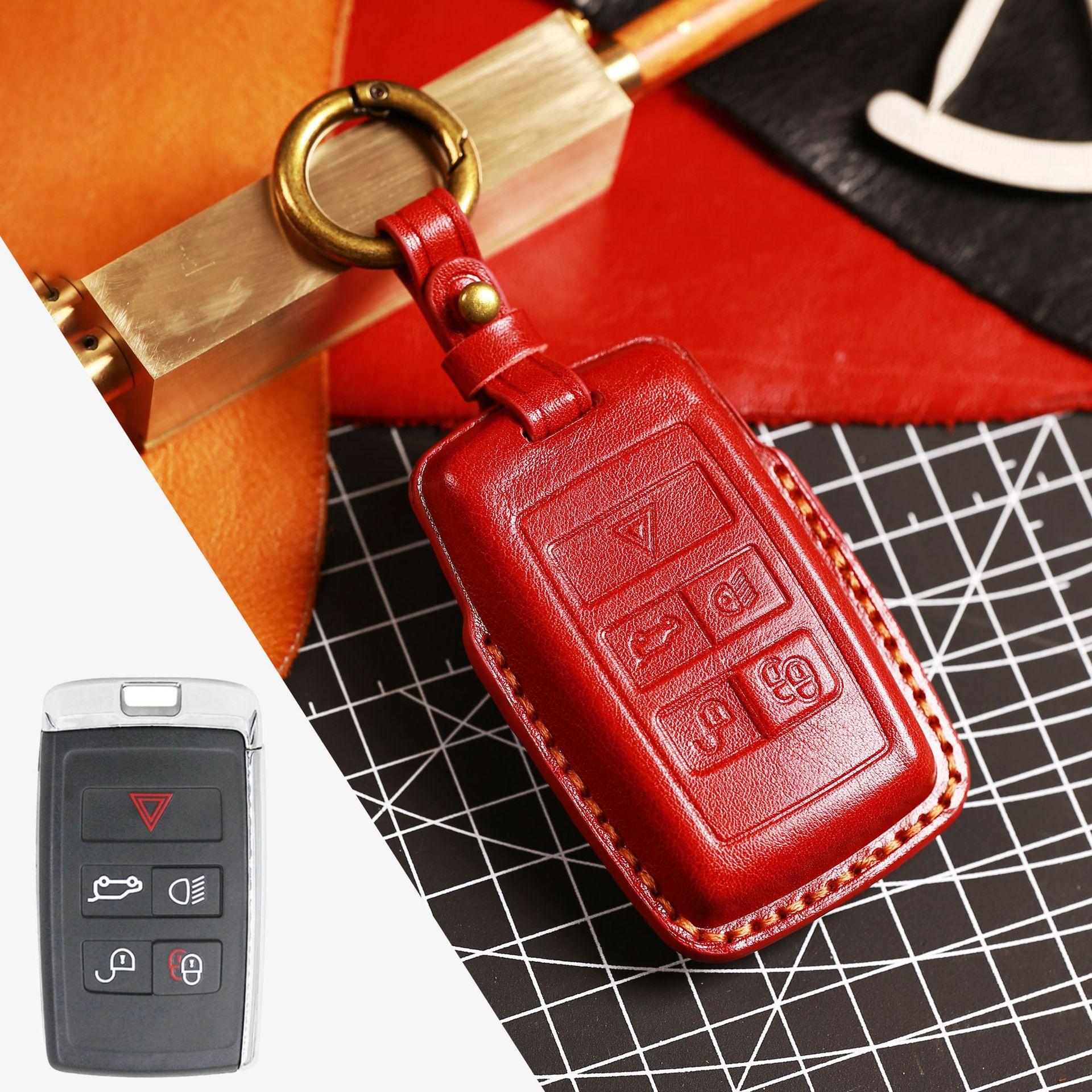 Новый продукт 2022 года подходит для чехла для ключа Land Rover Range Rover Sport Evoque Discovery из натуральной кожи красный
Новый продукт 2022 года подходит для чехла для ключа Land Rover Range Rover Sport Evoque Discovery из натуральной кожи красный