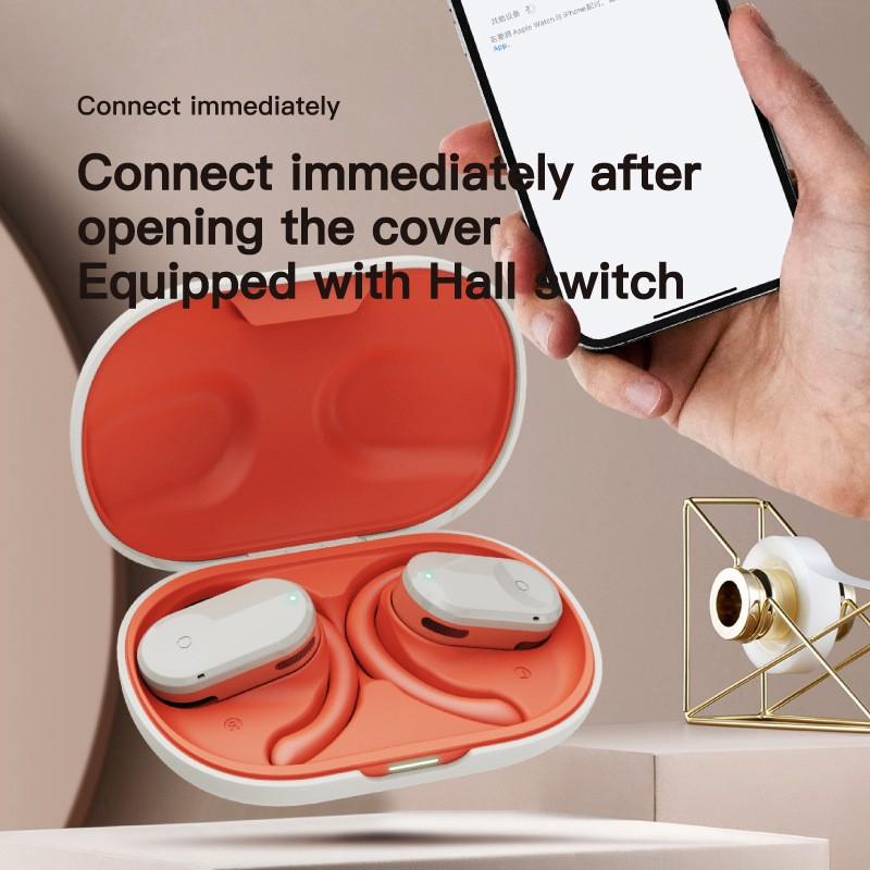 Q2 OWS Bluetooth-compatible 5.3 Earphone Bone Conduction Ear Hanging Stereo Music Headset White+Orange
Q2 OWS Bluetooth-compatible 5.3 Earphone Bone Conduction Ear Hanging Stereo Music Headset White+Orange
