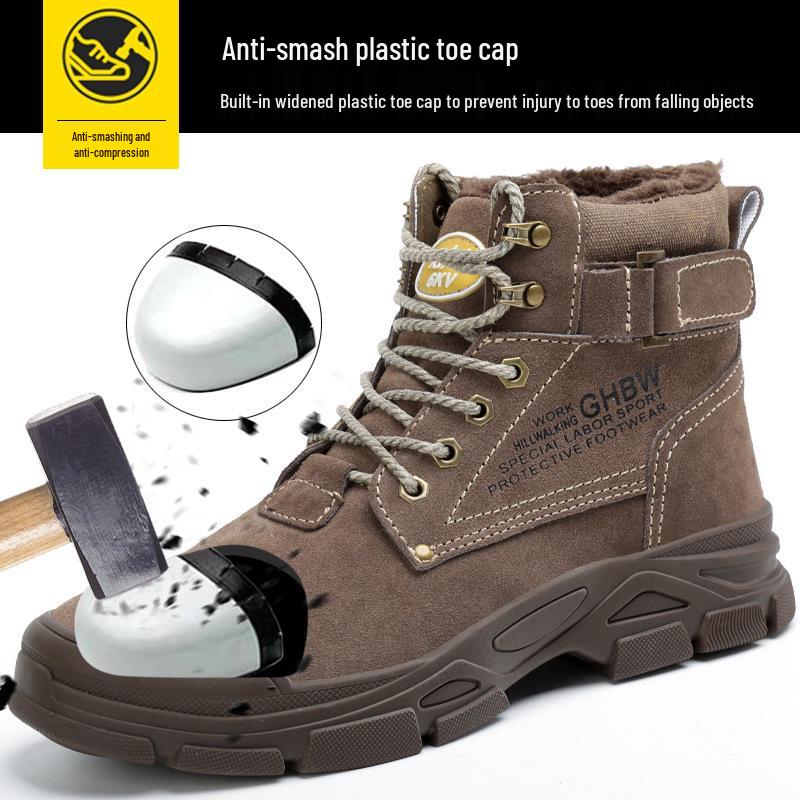 Men s Wear-Resistant Steel Toe Winter Work Shoes - Anti-Smash, Puncture-Proof, Breathable, Non-Slip for All Seasons and Welding Sites. Khaki; 43
Men s Wear-Resistant Steel Toe Winter Work Shoes - Anti-Smash, Puncture-Proof, Breathable, Non-Slip for All Seasons and Welding Sites. Khaki; 43