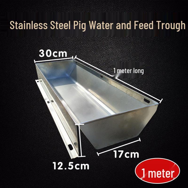 Stainless Steel Thickened Pig Feeder for Nursery and Fattening Troughs
Stainless Steel Thickened Pig Feeder for Nursery and Fattening Troughs