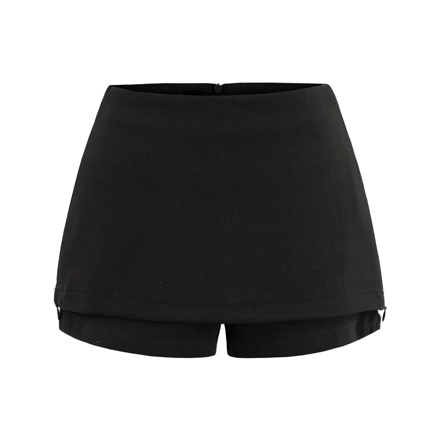 Korean Retro Herringbone Wool A-Line Skirt Shorts for Women - Elegant, Slimming, Anti-Exposure, Autumn/Winter Style. Large чорний
Korean Retro Herringbone Wool A-Line Skirt Shorts for Women - Elegant, Slimming, Anti-Exposure, Autumn/Winter Style. Large чорний