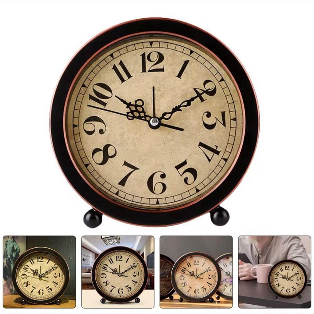 Delicate Desk Alarm Clock Chic Design Simple Digital Clock Retro Mute Bedside Clock Living Room чорний
Delicate Desk Alarm Clock Chic Design Simple Digital Clock Retro Mute Bedside Clock Living Room чорний