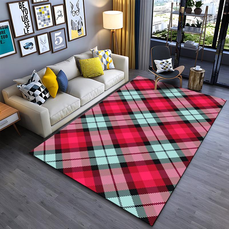 Red Plaid Style Living Room Carpet with Modern Checkered Design Suitable for use as an anti-slip for living room bedroom sofas 40x60cm( 15x23in )
Red Plaid Style Living Room Carpet with Modern Checkered Design Suitable for use as an anti-slip for living room bedroom sofas 40x60cm( 15x23in )