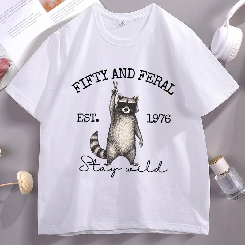 Funny 50th Birthday T-shirt Fifty Raccoon Graphic T Shirts Vintage Men Women Cotton Short Sleeve Round Neck Tshirt Streetwear 5XL різнокольоровий
Funny 50th Birthday T-shirt Fifty Raccoon Graphic T Shirts Vintage Men Women Cotton Short Sleeve Round Neck Tshirt Streetwear 5XL різнокольоровий