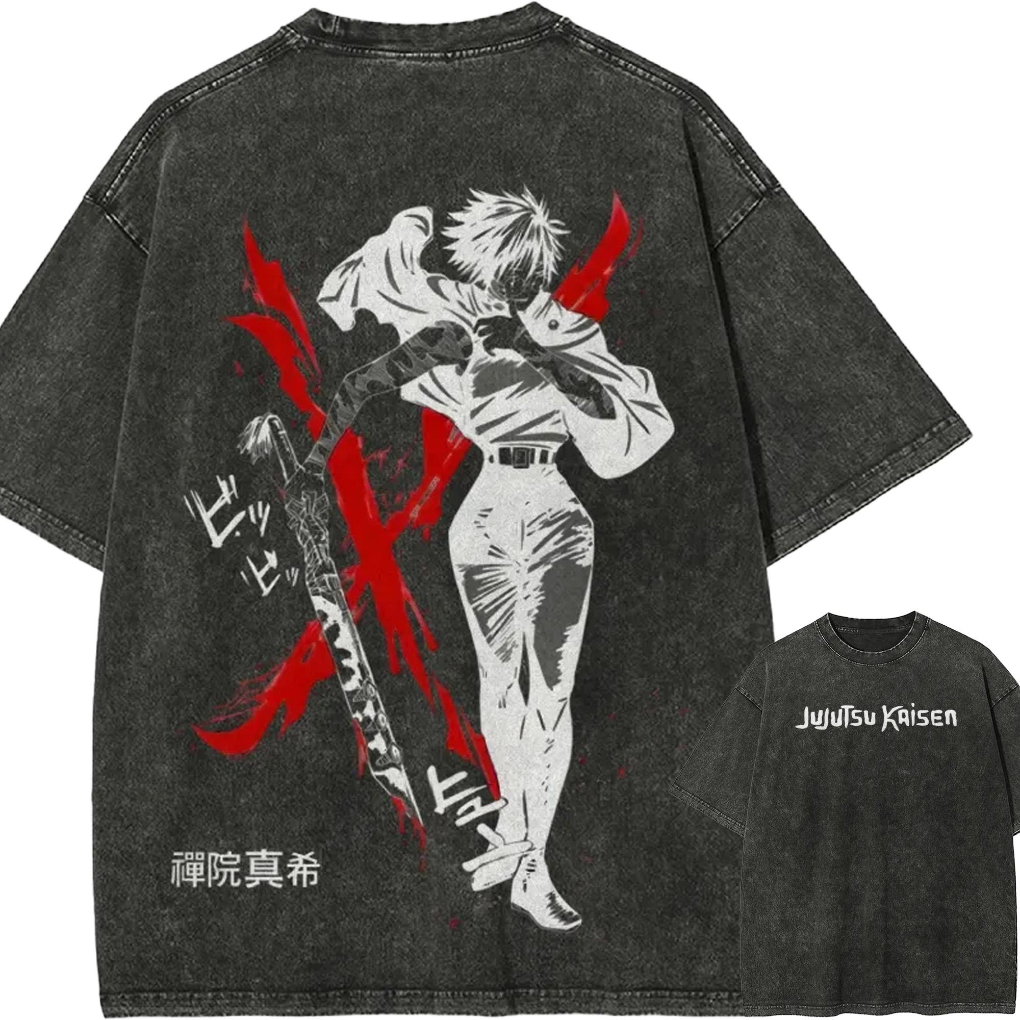 Maki Zenin Soul Liberation Blade TShirt Jujutsu Kaisen Vintage Washed Anime Tee Harajuku Oversized Graphic Streetwear Top M
Maki Zenin Soul Liberation Blade TShirt Jujutsu Kaisen Vintage Washed Anime Tee Harajuku Oversized Graphic Streetwear Top M