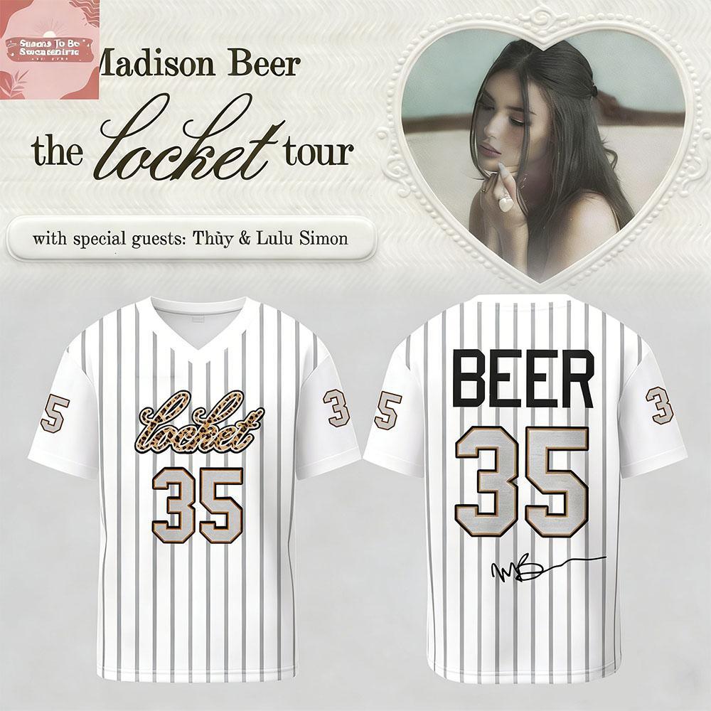 Madison Beer The Locket Tour Jersey V-neck Short Sleeve Loose T-shirt Summer Soft Casual 3D Printing Tees Unisex Clothing 6XL
Madison Beer The Locket Tour Jersey V-neck Short Sleeve Loose T-shirt Summer Soft Casual 3D Printing Tees Unisex Clothing 6XL