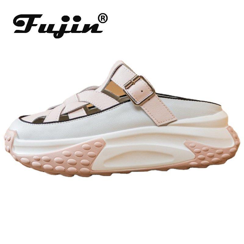 Fujin 6 см из натуральной кожи, женские летние полые слипоны, женские сандалии, шлепанцы, повседневные массивные кроссовки на платформе, на танкетке 33 белый
Fujin 6 см из натуральной кожи, женские летние полые слипоны, женские сандалии, шлепанцы, повседневные массивные кроссовки на платформе, на танкетке 33 белый