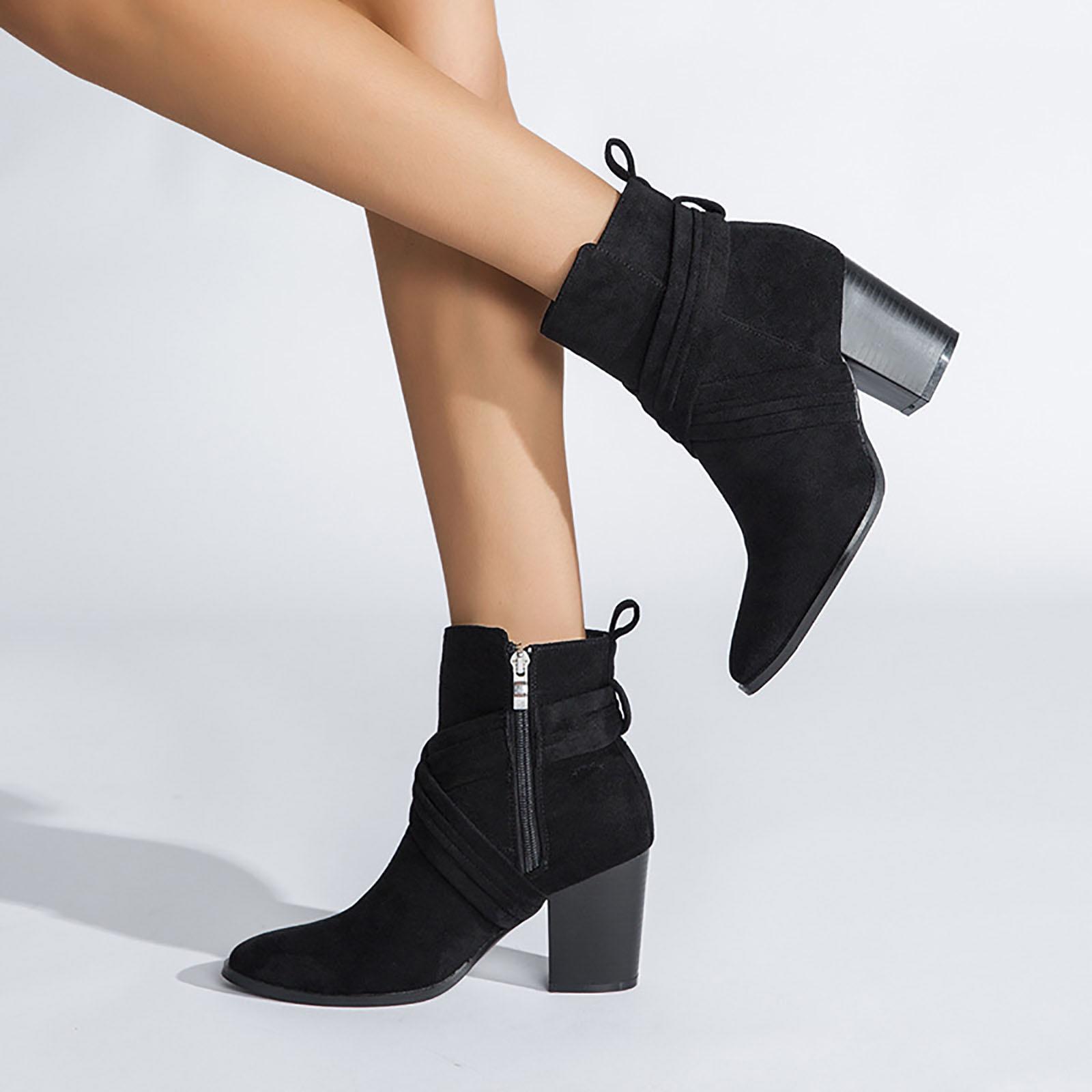 New Women S Wide Width Ankle Boots Short Boots Block Low Heel Side Zipper Booties Botas Invierno Mujer Botines Para Mujeres 43 чорний
New Women S Wide Width Ankle Boots Short Boots Block Low Heel Side Zipper Booties Botas Invierno Mujer Botines Para Mujeres 43 чорний