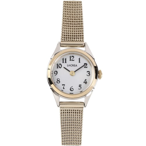LCREA Women s Solar Watch, Made in Japan (RONDE/Silver & Gold, Mesh Strap/LC2001-TGPMGP)
LCREA Women s Solar Watch, Made in Japan (RONDE/Silver & Gold, Mesh Strap/LC2001-TGPMGP)