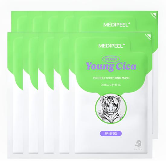 MEDI-PEEL Young Cica PDRN Trouble Calming Sheet Mask Korean Skincare 25ml x10
MEDI-PEEL Young Cica PDRN Trouble Calming Sheet Mask Korean Skincare 25ml x10