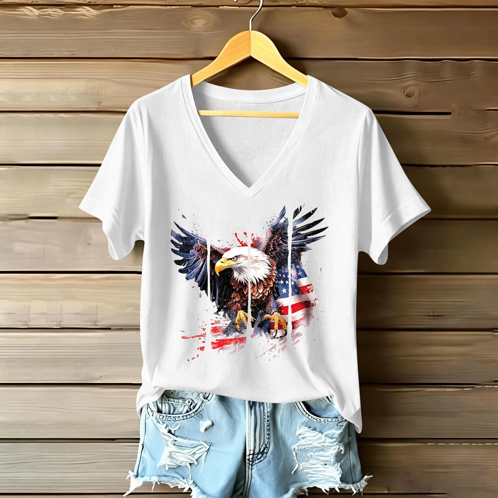 Women s Casual V Neck Short Sleeve T Shirt with Graphic Print Relaxed Fit Lightweight Soft Fabric Comfortable Daily Wear XL білий
Women s Casual V Neck Short Sleeve T Shirt with Graphic Print Relaxed Fit Lightweight Soft Fabric Comfortable Daily Wear XL білий