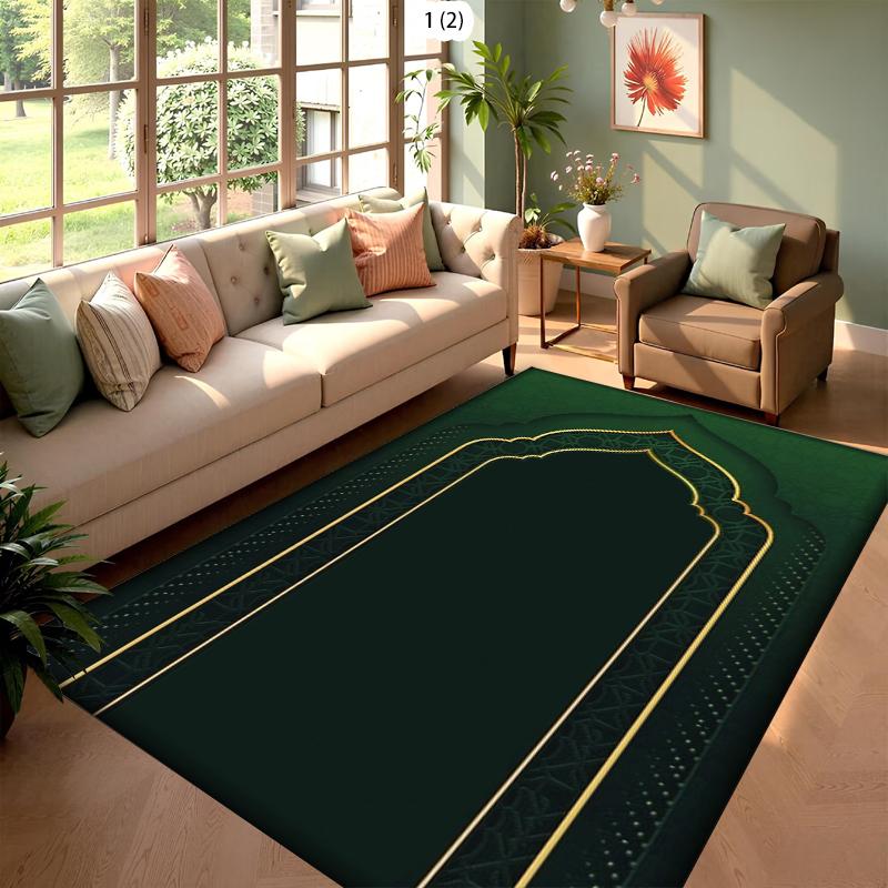 Dark Islamic Muslim Prayer Mat Portable Travel Prayer Rug Carpet Women Men Non-Slip Printed Worship Mat Floormat Eid Gifts 40X60cm
Dark Islamic Muslim Prayer Mat Portable Travel Prayer Rug Carpet Women Men Non-Slip Printed Worship Mat Floormat Eid Gifts 40X60cm