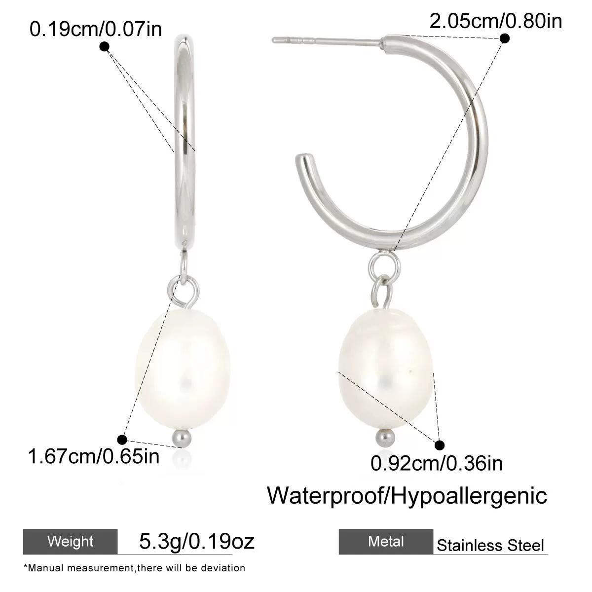 Dainty Freshwater Pearl Long Chain Tassel Drop Earrings for Women Tarnish Free 18K Gold Silver PVD Plated Titanium Steel
Dainty Freshwater Pearl Long Chain Tassel Drop Earrings for Women Tarnish Free 18K Gold Silver PVD Plated Titanium Steel