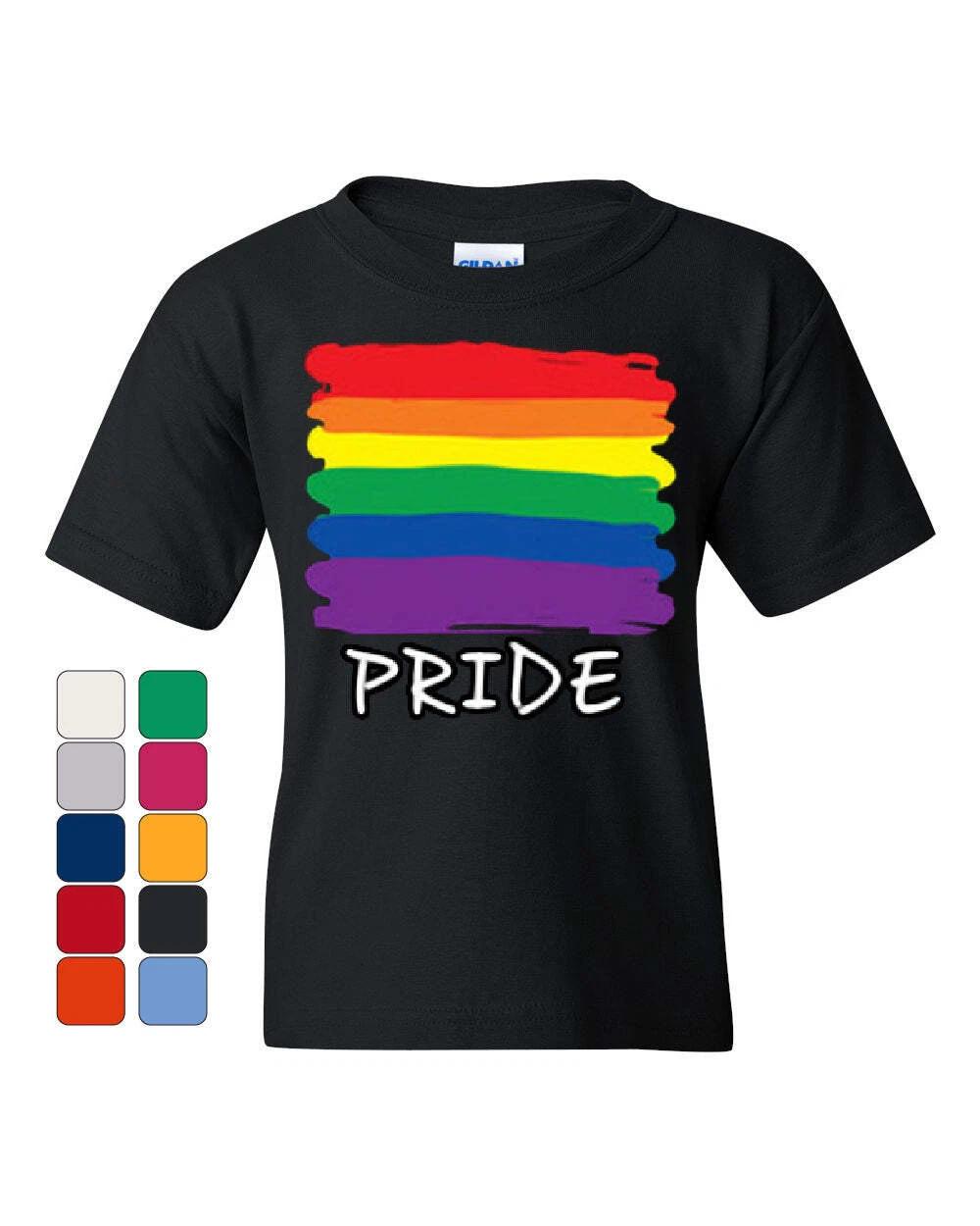 Gay Pride Youth kids boys T-Shirt Rainbow Flag LGBT Marriage Love Wins Kids Tee 160
Gay Pride Youth kids boys T-Shirt Rainbow Flag LGBT Marriage Love Wins Kids Tee 160
