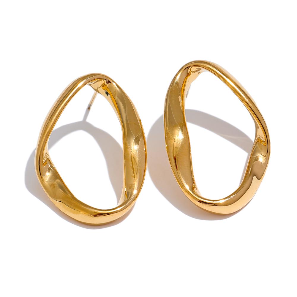 Yhpup Minimalist 316L Stainless Steel Oval Hollow Charm Metal Stud Earrings 18K Gold & Platinum Plated Versatile Daily Jewelry
Yhpup Minimalist 316L Stainless Steel Oval Hollow Charm Metal Stud Earrings 18K Gold & Platinum Plated Versatile Daily Jewelry