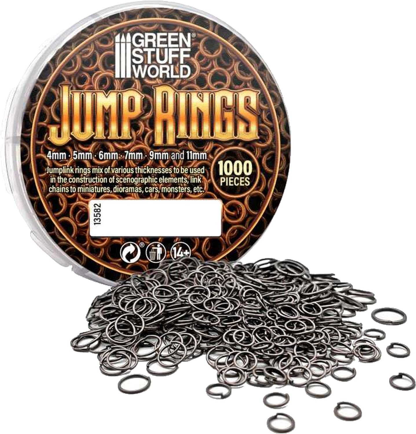 Green Stuff World Коробка с соединительными кольцами Миниатюрные аксессуары GSWD-13582
Green Stuff World Коробка с соединительными кольцами Миниатюрные аксессуары GSWD-13582