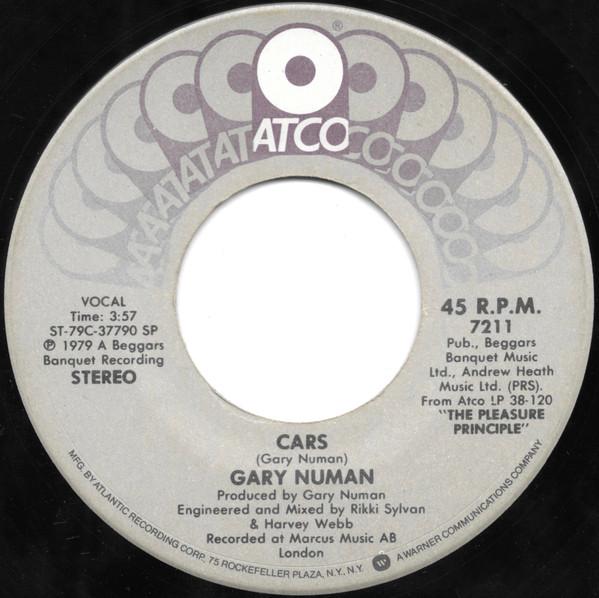 7inch Record GARY NUMAN - Cars 7211 ATCO Records 1979 US Dance & Electronica Used
7inch Record GARY NUMAN - Cars 7211 ATCO Records 1979 US Dance & Electronica Used