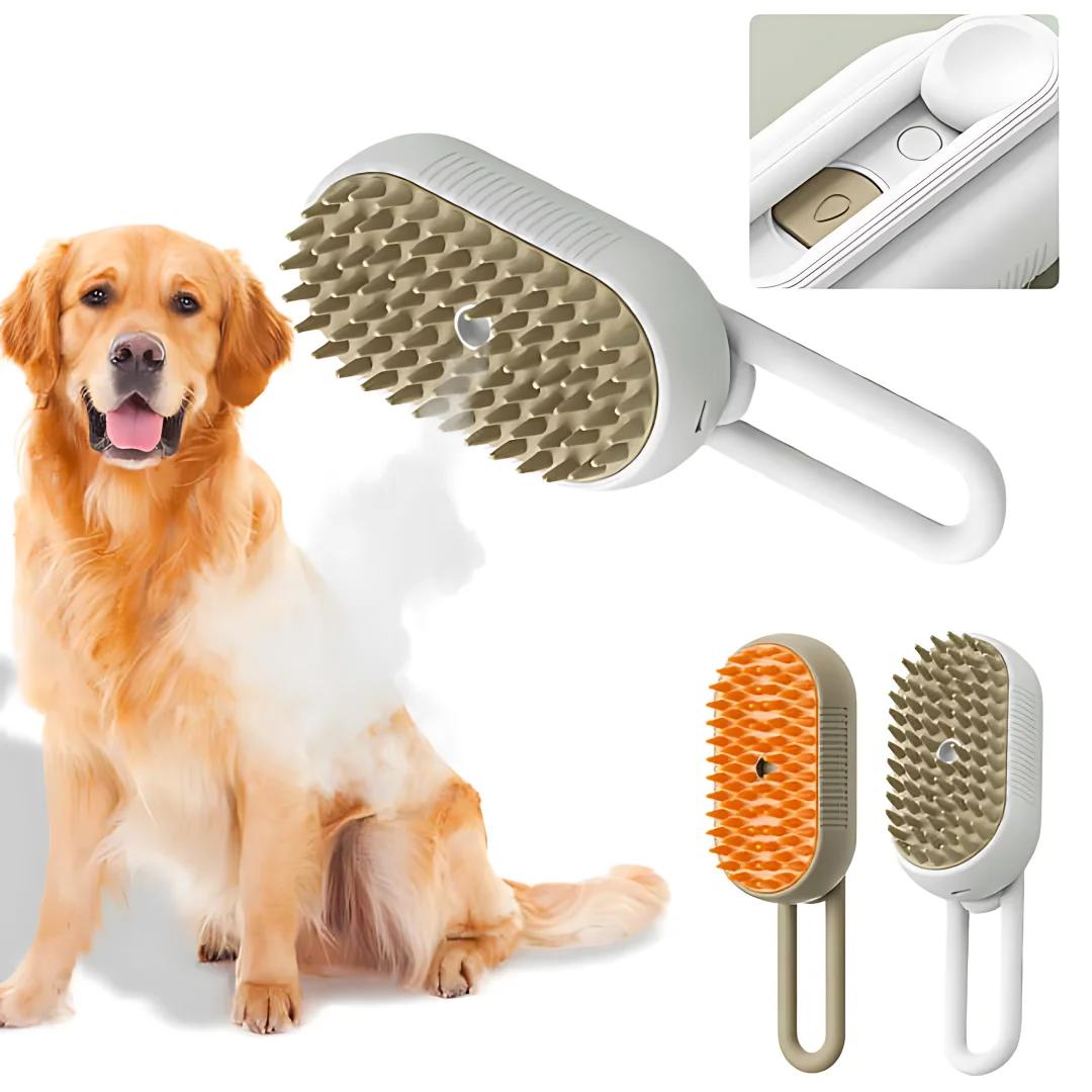 Steamy Dog Brush Electric Spray Cat Hair Brush 3 in1 Dog Steamer Brush for Massage Pet Grooming Removing Tangled and Loose Hair 1pcs белый
Steamy Dog Brush Electric Spray Cat Hair Brush 3 in1 Dog Steamer Brush for Massage Pet Grooming Removing Tangled and Loose Hair 1pcs белый