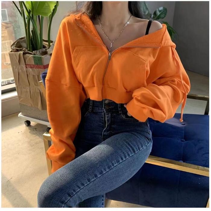 Autumn Hooded Zip-Up Sweatshirt Jacket with Double Pockets (Fish Scale Fabric) Large помаранчевий
Autumn Hooded Zip-Up Sweatshirt Jacket with Double Pockets (Fish Scale Fabric) Large помаранчевий