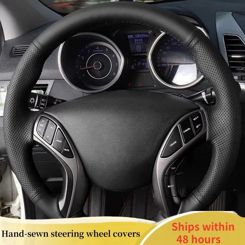 Чохол на кермо автомобіля для Hyundai Elantra Avante i30 2011-2016, індивідуальний DIY аксесуар, оригінальна оплетка на кермо Red Blue Thread
Чохол на кермо автомобіля для Hyundai Elantra Avante i30 2011-2016, індивідуальний DIY аксесуар, оригінальна оплетка на кермо Red Blue Thread