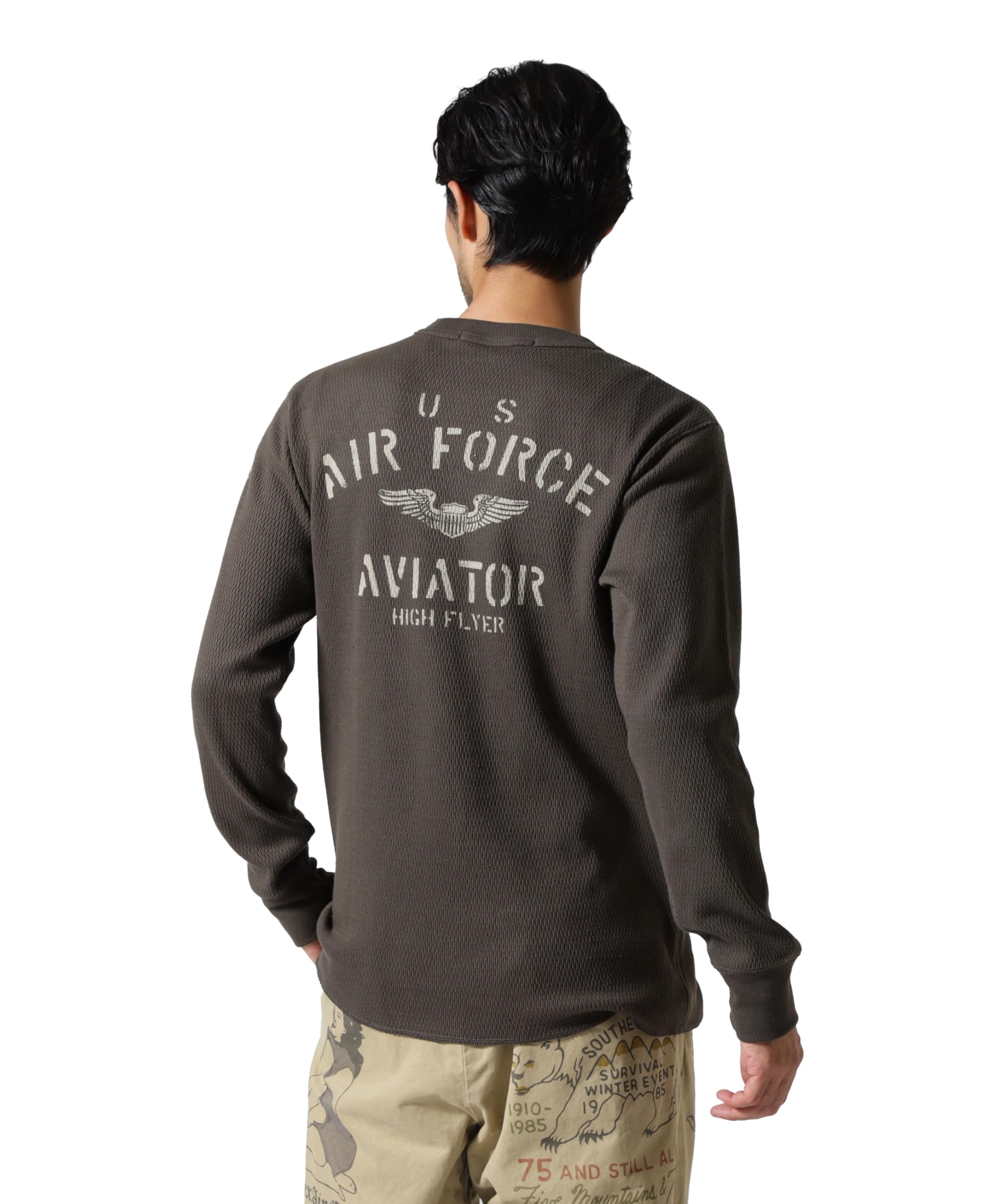 AVIREX HONEYCOMB WAFFLE USAF L/S T-SHIRT XL 410 charcoal 783-5230030
AVIREX HONEYCOMB WAFFLE USAF L/S T-SHIRT XL 410 charcoal 783-5230030