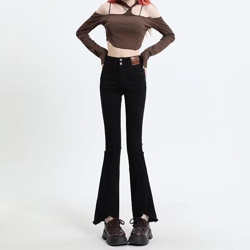 Женские джинсы с высокой посадкой, винтажной варкой - свободные прямые, длиной до пола, стиль весна/осень. 3XL чёрный
Женские джинсы с высокой посадкой, винтажной варкой - свободные прямые, длиной до пола, стиль весна/осень. 3XL чёрный