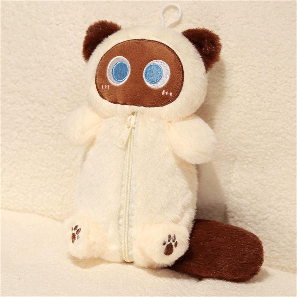 Сумка для канцелярских товаров большой вместимости, сумка для карандашей с мягкой игрушкой кошкой, плюшевый пенал, пенал белый
Сумка для канцелярских товаров большой вместимости, сумка для карандашей с мягкой игрушкой кошкой, плюшевый пенал, пенал белый