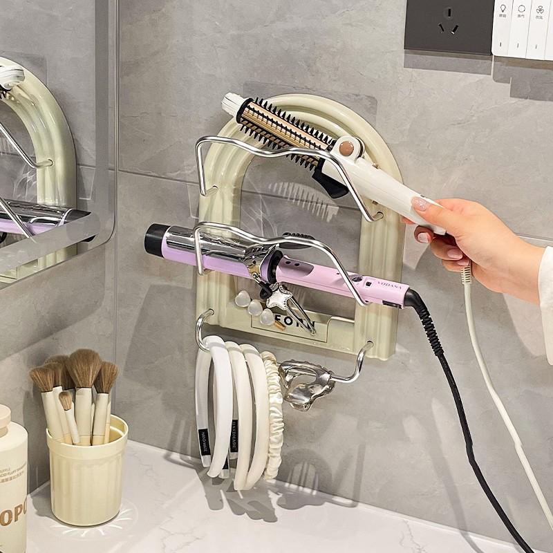 Simple Wall Mounted Hair Dryer Storage Rack Curling Iron Holder Bathroom Organizer Storage Shelf Bathroom Accessories A бежевий
Simple Wall Mounted Hair Dryer Storage Rack Curling Iron Holder Bathroom Organizer Storage Shelf Bathroom Accessories A бежевий