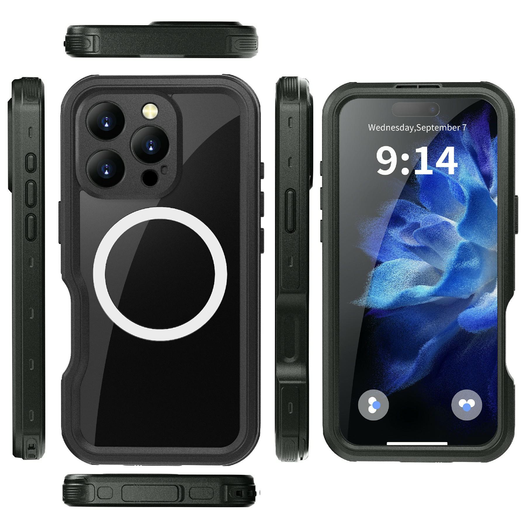 REDPEPPER D-UP Series For iPhone 16 Pro Case IP68 Waterproof Clear Back Panel Phone Cover Compatible with MagSafe Black
REDPEPPER D-UP Series For iPhone 16 Pro Case IP68 Waterproof Clear Back Panel Phone Cover Compatible with MagSafe Black