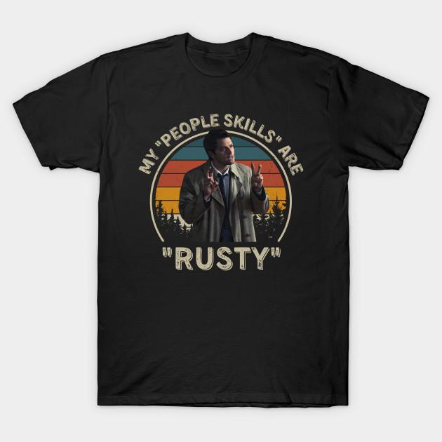 Men Black Print T-shirt My People Skills Are Rusty Vintage Misha Collins No-Cut Transfer Paper Print Cotton Tshirt M чорний
Men Black Print T-shirt My People Skills Are Rusty Vintage Misha Collins No-Cut Transfer Paper Print Cotton Tshirt M чорний