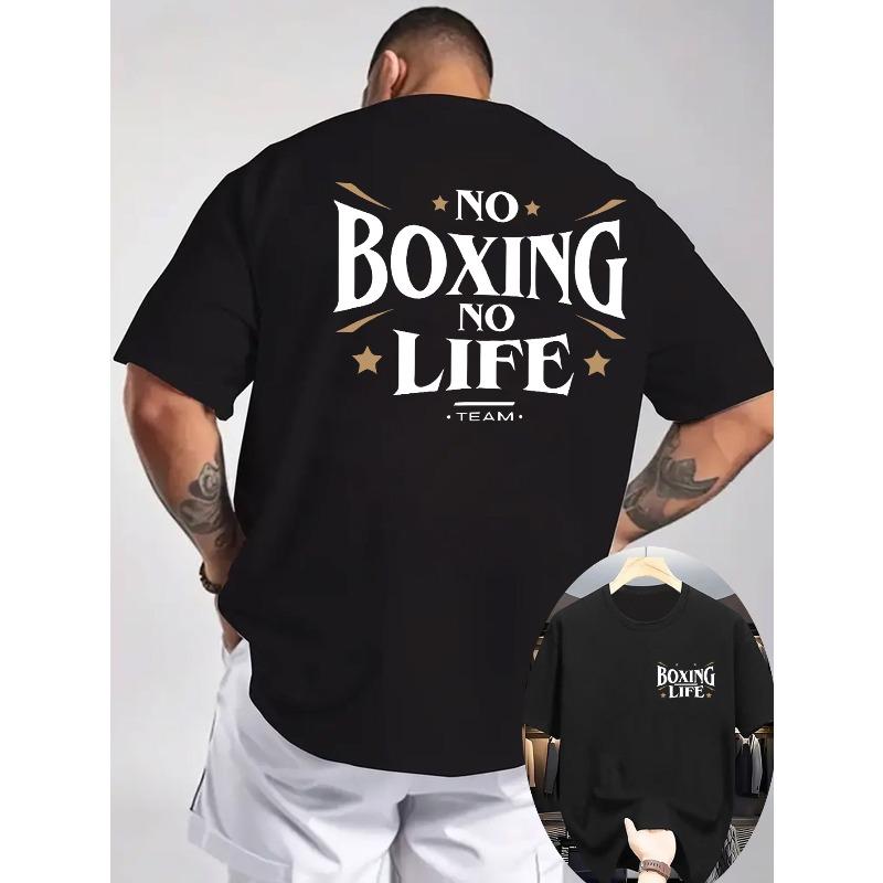 Мужская летняя футболка с принтом BOXING - Дышащая повседневная футболка с коротким рукавом с надписью BOXING, с круглым вырезом, подходит для спортзала, улицы и повседневной носки S чёрный
Мужская летняя футболка с принтом BOXING - Дышащая повседневная футболка с коротким рукавом с надписью BOXING, с круглым вырезом, подходит для спортзала, улицы и повседневной носки S чёрный