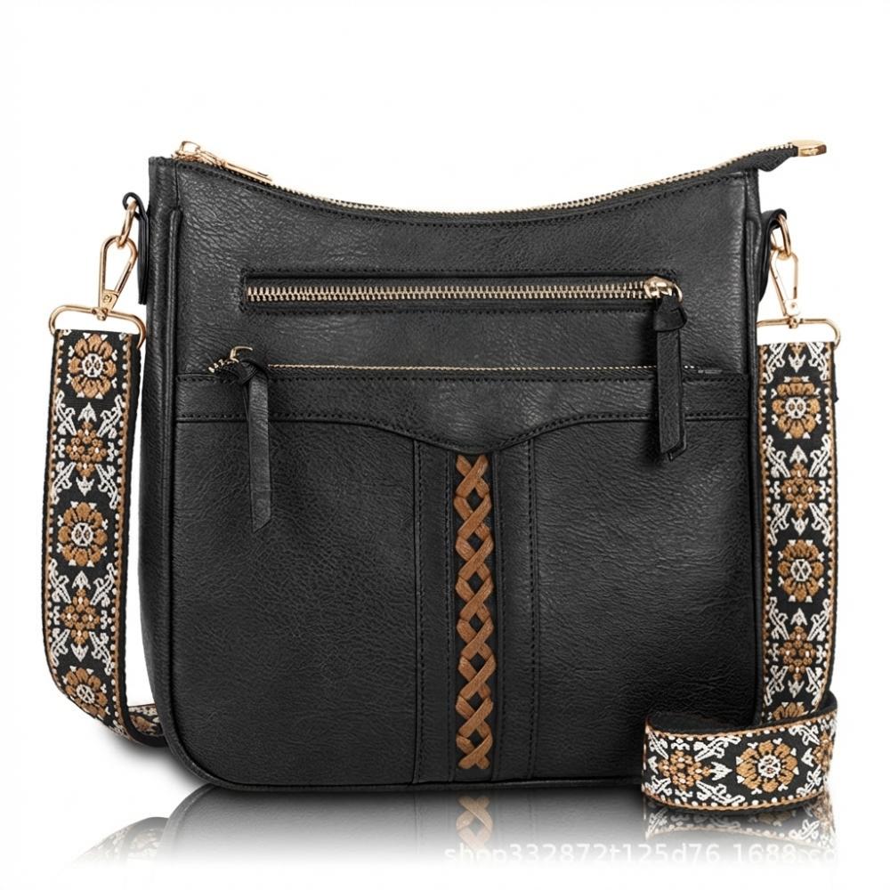 Fashion PU Leather Women s Crossbody Bag Vintage Large Capacity Shoulder Bag Braided Rope Simple Commuting Bag чёрный
Fashion PU Leather Women s Crossbody Bag Vintage Large Capacity Shoulder Bag Braided Rope Simple Commuting Bag чёрный