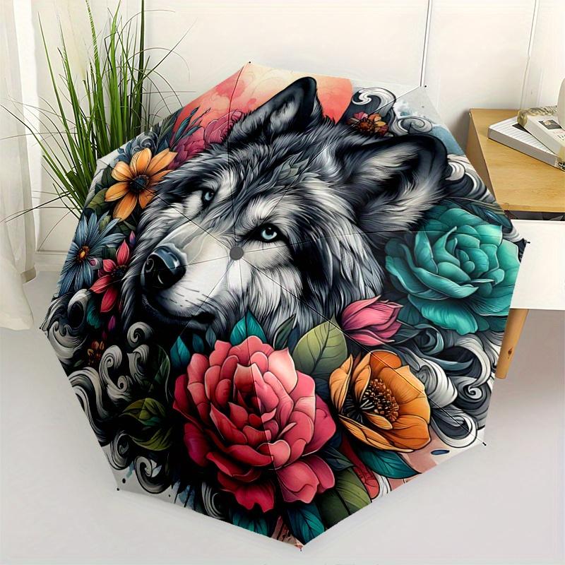 1pc Wolf Durable Cartoon Folding Umbrella, Portable 3-Fold Compact Umbrella for Men and Women, Suitable for Travel or Daily Use.U093
1pc Wolf Durable Cartoon Folding Umbrella, Portable 3-Fold Compact Umbrella for Men and Women, Suitable for Travel or Daily Use.U093