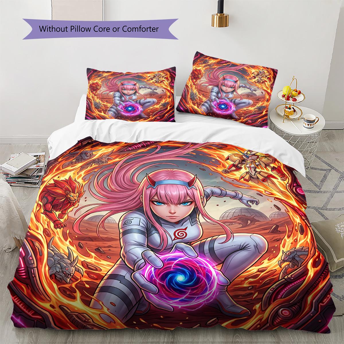 Darling in the Franxx Pattern Bedding Quilt Set Quilt Cover Pillowcase Home Decoration Birthday Gift (1 * duvet cover + 2 * pillowcase, without core) 135x200cm
Darling in the Franxx Pattern Bedding Quilt Set Quilt Cover Pillowcase Home Decoration Birthday Gift (1 * duvet cover + 2 * pillowcase, without core) 135x200cm