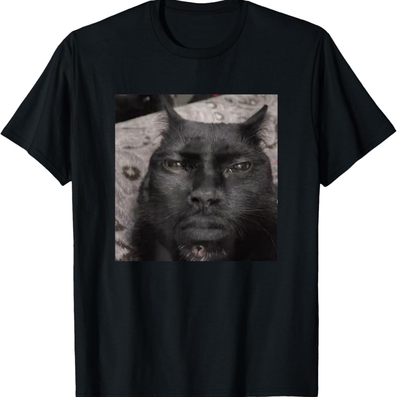 Funny Cat with Human Face Meme T-Shirt S чёрный
Funny Cat with Human Face Meme T-Shirt S чёрный