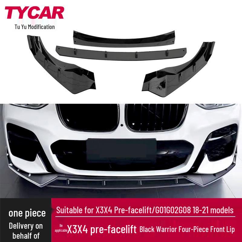 BMW X3/X4 G01/G02/G08 Black Warrior Front Lip Spoiler Kit Gloss Black 18-21
BMW X3/X4 G01/G02/G08 Black Warrior Front Lip Spoiler Kit Gloss Black 18-21