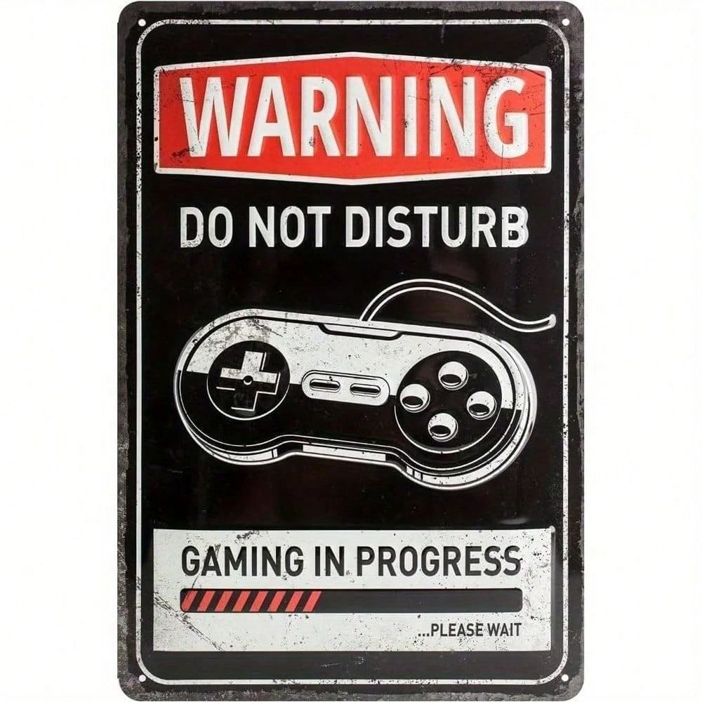 Metal Poster Retro Gaming Sign Do Not Disturb Wall Decor for Man Cave Gamer
Metal Poster Retro Gaming Sign Do Not Disturb Wall Decor for Man Cave Gamer