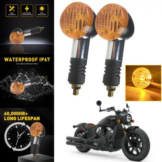 Fit Sportster XL 883 XL 1200 92-up YELPair of Amber Rear Turn Signals LED Light
Fit Sportster XL 883 XL 1200 92-up YELPair of Amber Rear Turn Signals LED Light