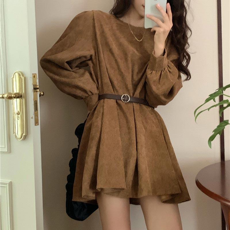 Вельветовые платья с длинным рукавом, женские весенне-осенние модные элегантные трапециевидные милые винтажные платья с высокой талией в Корейском стиле, одежда Y2k XL хаки
Вельветовые платья с длинным рукавом, женские весенне-осенние модные элегантные трапециевидные милые винтажные платья с высокой талией в Корейском стиле, одежда Y2k XL хаки