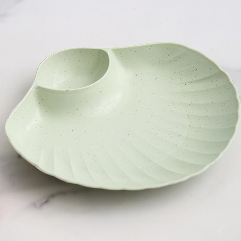 Кухня Завтрак Картофель фри Тарелка С Приправой Подрешетка Бытовая Закуска Сухофруктовая Тарелка Детская Милая Столовая Вертел Кость Тарелка зелёный