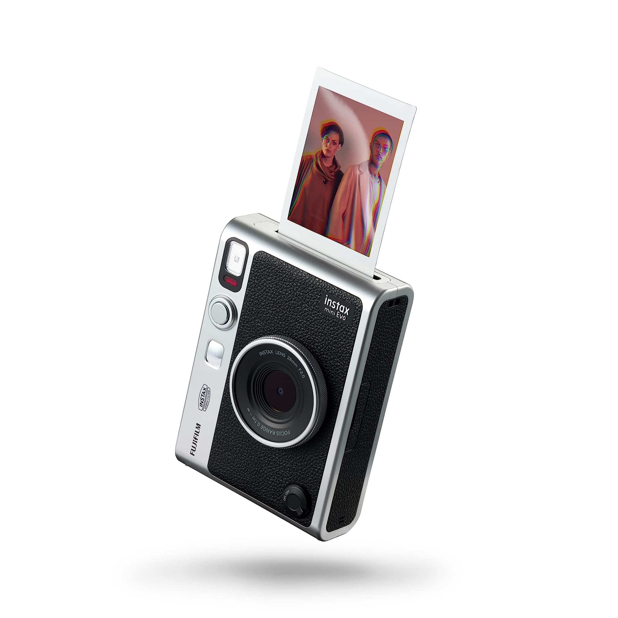 Фотоапарат Instax Mini EVO 2-в-1 і принтер 2,7 РК-екран, 10 лінз і 10 ефектів плівки, міні-формат плівки, чорний.
Фотоапарат Instax Mini EVO 2-в-1 і принтер 2,7 РК-екран, 10 лінз і 10 ефектів плівки, міні-формат плівки, чорний.