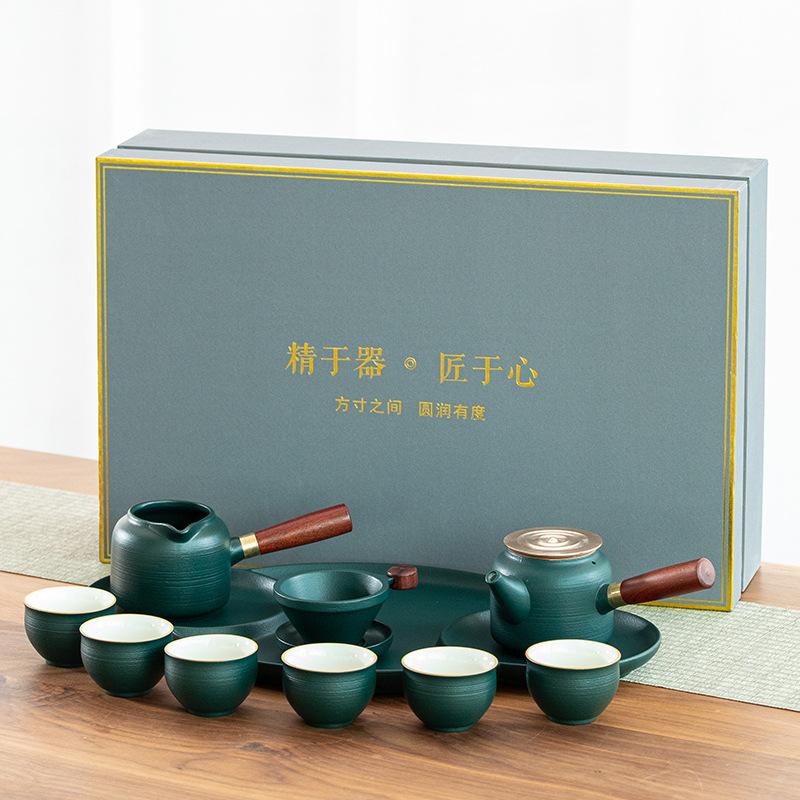 Kung Fu tea set household simple ceramic dry brew tea tray office business gift
Kung Fu tea set household simple ceramic dry brew tea tray office business gift