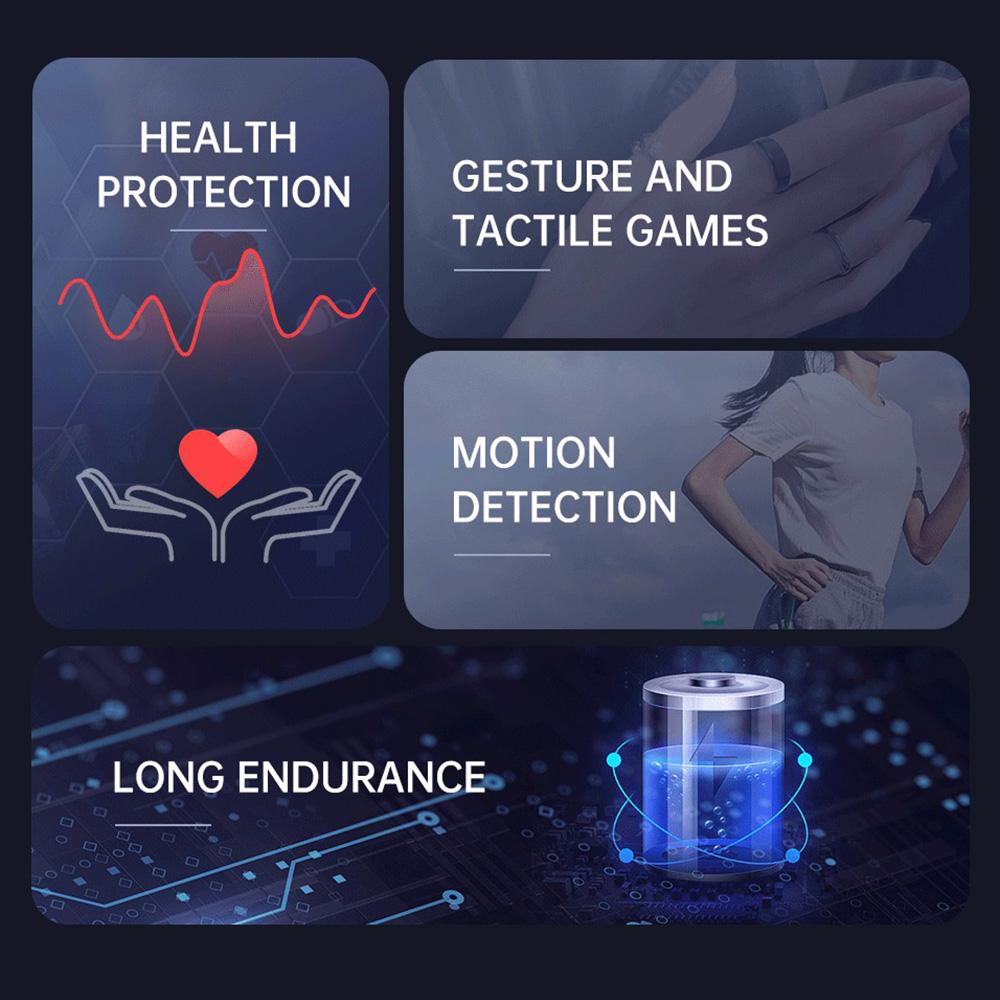 S9Ring Health Monitoring Metal Smart Ring Multifunction Bluetooth-compatible Finger Ring Gold/Size 10
S9Ring Health Monitoring Metal Smart Ring Multifunction Bluetooth-compatible Finger Ring Gold/Size 10