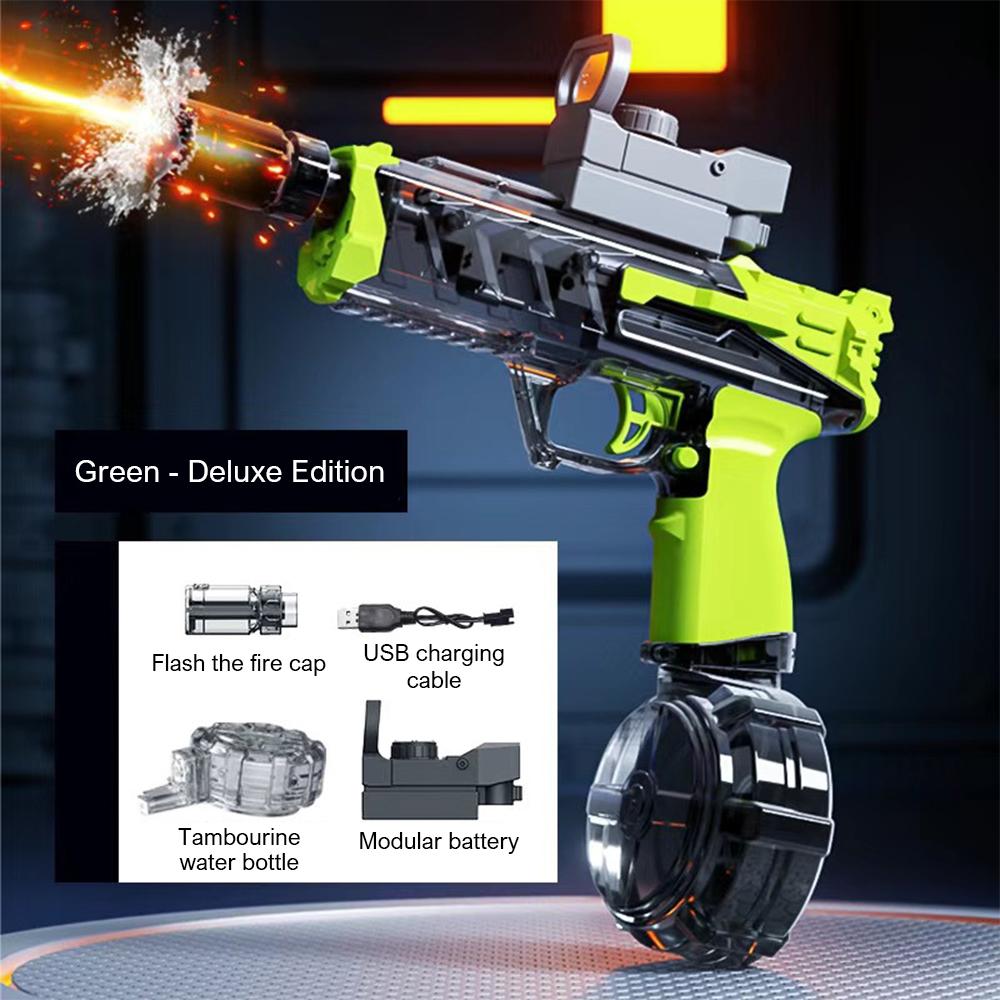 Боевые электрические водяные пистолеты, Водяной пистолет с крутой подсветкой и дымовым эффектом, Большая емкость, Водяные пистолеты для лета, Игрушка для пляжа на открытом воздухе для взрослых зелёный
Боевые электрические водяные пистолеты, Водяной пистолет с крутой подсветкой и дымовым эффектом, Большая емкость, Водяные пистолеты для лета, Игрушка для пляжа на открытом воздухе для взрослых зелёный